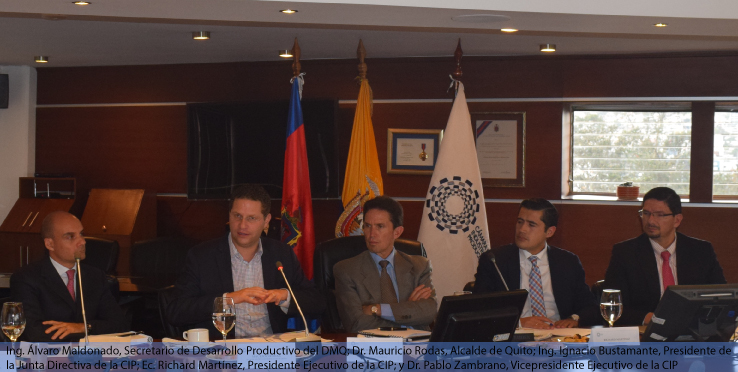CIP presenta propuestas para fomentar la actividad empresarial en Quito